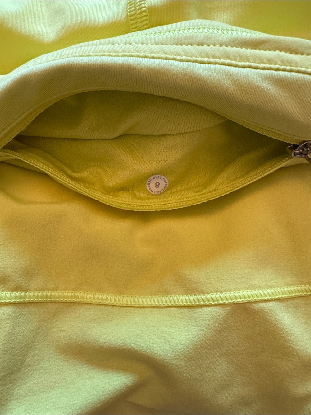 lululemon athletica Bright Yellow Tiered Skirt with shorts - Picture 2 of 6